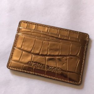 Michael Kors gold card case